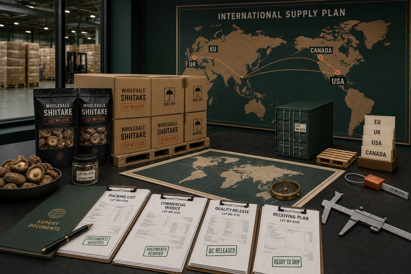 International Supply Planning for a Shiitake Catalog - professional Shiitake wholesale visual
